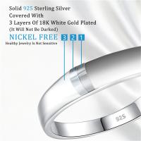 Anillo de Moissanita de Alta Calidad para Mujeres en Oro Amarillo/Blanco 9mm Corte Redondo D/VVS1 Anillo Solitario para Compromiso y Boda - details 3