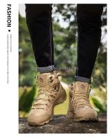 Nuevas llegadas zapatos deportivos de escalada tácticos para hombres para senderismo al aire libre y seguridad en el trabajo botas de desierto de otoño estilo de combate - details 10