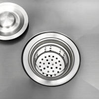 Fregadero de cocina integrado de acero inoxidable 304, juego de residuos, grifo de cocina, 38x28x19cm/15x11x7, 48 pulgadas - details 12