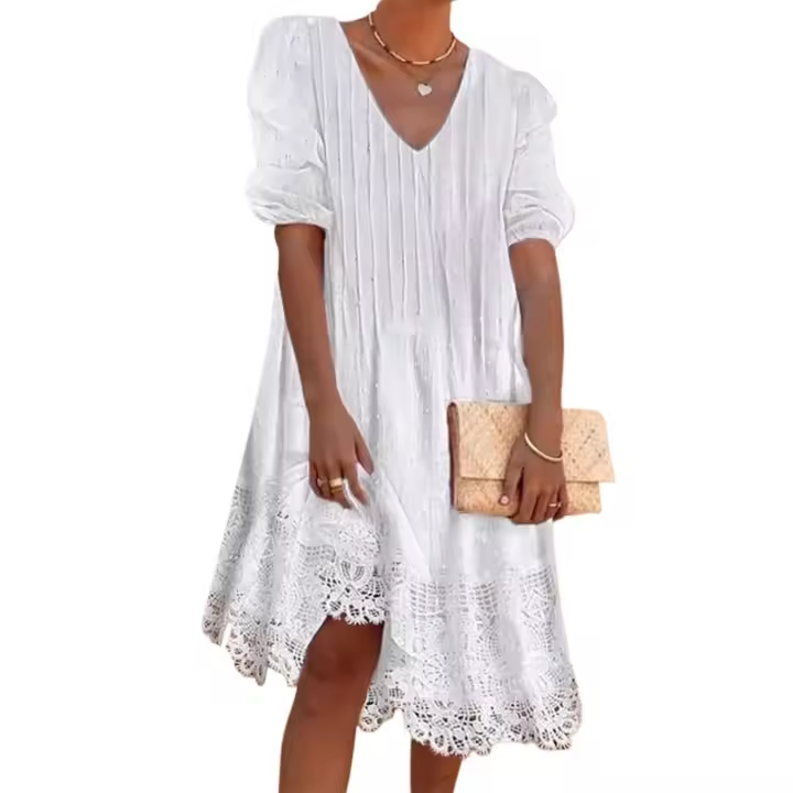 Vestido de verano de manga corta Ropa de mujer de moda - 1