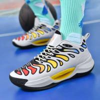 Zapatos deportivos informales de caña alta para uso al aire libre, zapatillas de baloncesto luminosas transfronterizas para las cuatro estaciones para hombres - details 5