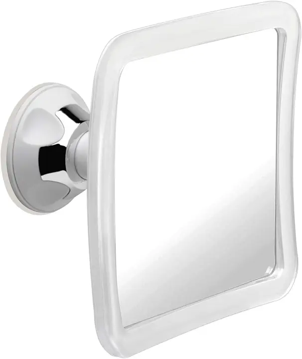 Ducha sin niebla con soporte de succión mejorado para baño, superficie inastillable antivaho y libre de niebla y giro de 360° - 1