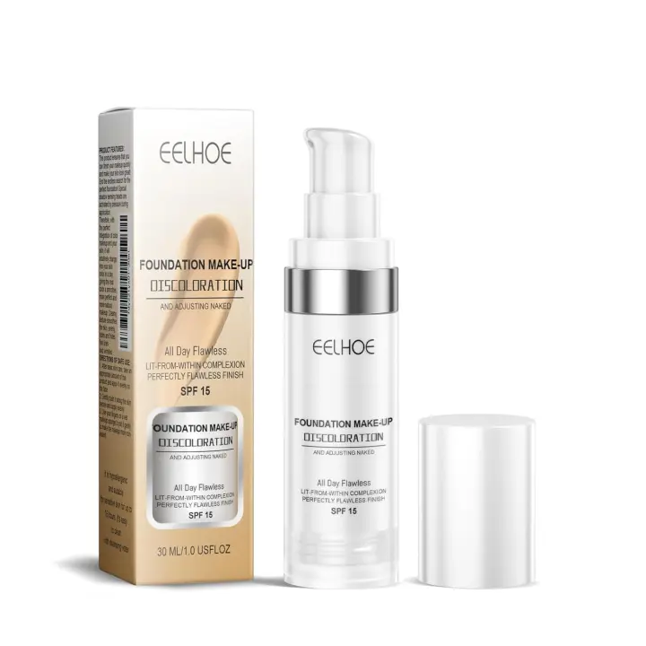 Flawless Color Changing Foundation 30ML – Base líquida hidratante y de larga duración con SPF 15, cobertura total, sin poros e impermeable, maquillaje de tono de piel natural para el rostro - 1