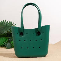 Bolso De Playa Grande Para Verano EVA Inodoro Para Mujer Bolsa De Picnic Con Agujeros Impermeable Bolsa De Hombro Con Manija - details 6
