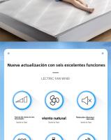 Lámpara Ventiladora LED con Control Remoto Ventilador de Techo Silencioso, 3 Colores Ajustables, Fácil Instalación, Ideal para Dormitorio y Sala de Estar, Diseño Moderno y Eficiente - details 1
