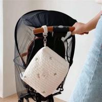 Bolsa de Mamá Estilo Coreano para Recién Nacidos Bolsa de Mano Grande con Cojines Bordados para Almacenamiento de Pañales en Carrito - details 5