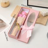 Bonito ramo de rosas romántico, regalo elegante hecho a mano, caja de regalo de flores, ramo de lazo para Festival, decoración, regalo del Día de la madre - details 0