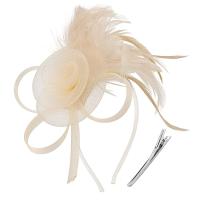 Vestido Formal, diadema de malla con plumas, sombrero pequeño Retro de lujo, diadema exquisita puesta en escena, diadema nupcial - details 17