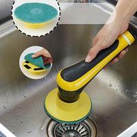 Cepillo de limpieza eléctrico USB, herramienta de limpieza giratoria, 10 en 1, utensilios de cocina y baño - details 18