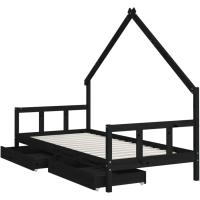 Estructura de Cama Infantil con cajones Madera de Pino 80x160cm - details 102