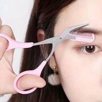Set de Tijeras de Cejas Curvas Navaja para Cejas con Peine Herramientas de Belleza Fáciles y Convenientes para Principiantes - details 2