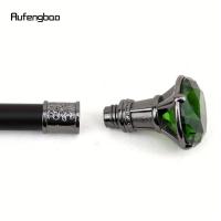 Bastón De Paseo Plateado Con Diamante Verde Artificial, Elegante bañador Decorativo Retro, De Lujo Para C - details 8