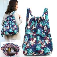 Mochila deportiva de gran capacidad para hombre y mujer, bolso con cordón de separación seca y húmeda, Correa curvada para el hombro, mochila plegable de nailon, 2023 - details 2