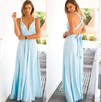 Vestido largo con vendaje sexy y espalda cruzada con múltiples correas y uso multidireccional - details 8