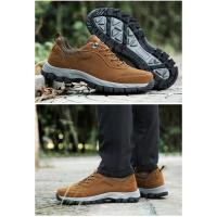 Nuevos Zapatos Originales De Senderismo De Cuero De Gamuza Para Exteriores Para Hombre, Zapatos De Viaje Para Senderismo, Zapatos De Caza, Zapatos Para Correr En El Rastro, Talla Grande 49 - details 10