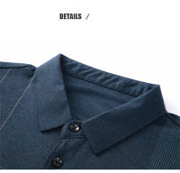 Camiseta Casual para Hombres CASUMANL EU SIZE con Cuello Abotonado y Rayas Empresarial Manga Larga para Otoño Ajuste Regular - details 12