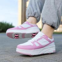 Zapatos de patinaje para niños, patines con ruedas, zapatos deportivos de moda para exteriores, regalos para niñas y niños - details 11