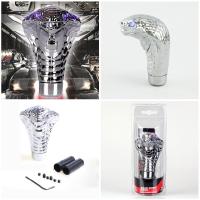 Perilla de cambio de marchas Manual Universal para coche, palanca de cambios moderna Cobra Snake, ojos LED cromados - details 2