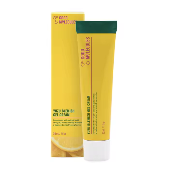 Good Molecules Yuzu Blemish Gel Cream 30ml/1oz Hidratante ligero con ácido salicílico BHA, Yuzu, regalo de regaliz CICA - 1