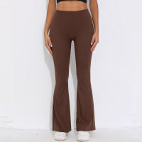 con V-ck Mujer, Pantalones, Ropa deportiva de gimnasio, Leggings de entrenamiento, Pantalones acampanados de pierna ancha para yoga - details 2