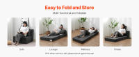 SucceBuy Sofá cama plegable 3 en 1, sofá cama plegable con 2 almohadas y funda lavable - details 3