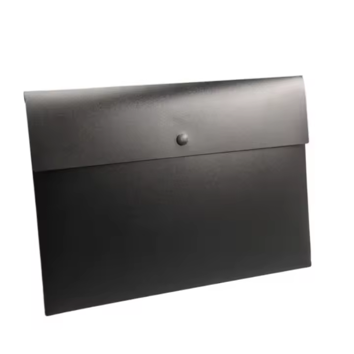 Con cierre de botón a presión, bolsa para carpetas de archivos, bolsas de maquillaje cosmético, organizador de documentos, carpeta de archivos - 1