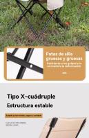 Silla reclinable jardin plegable portatil camping multifunción al aire libre - details 5