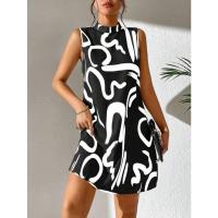 Vestido de verano sin mangas con cuello levantado para mujer - details 0