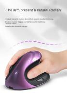 BTS-908-ratón vertical recargable inalámbrico, receptor ergonómico de 2,4G, USB 1600 DPI ajustable - details 4