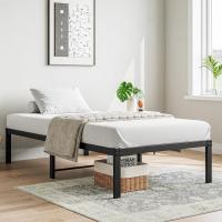 Cama con Plataforma de Metal, Marco de Cama de 140 x 200 cm, Cama de Metal con somier de láminas de Metal, Moderna Cama de Metal para Adultos, niños, Adolescentes, fácil Montaje - details 54