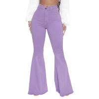 Pantalones acampanados de mezclilla elástica ajustados a la cintura HSF99 Fashion - details 31