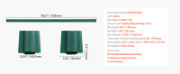 SucceBuy Listones de privacidad con bloqueo inferior, listones verticales de doble pared con alas para valla de eslabones de cadena, listones altos de HDPE para jardín, granja - details 6