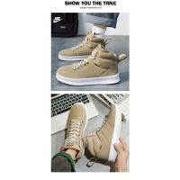 Zapatos de Skate para Hombre Calzado Deportivo Rojo de Gamuza Zapatillas Antideslizantes con Plataforma para Exteriores - details 5