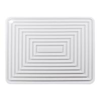 Soporte grande de silicona para ollas, almohadilla cuadrada gruesa de aislamiento térmico, alfombrilla corrugada antideslizante para mesa de cocina, blanco - details 0