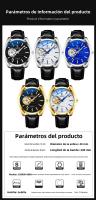 Reloj mecánico automático hueco de cuero reloj mecánico de correa de acero de transmisión en vivo transfronterizo de alta gama impermeable luminoso para hombres - details 0