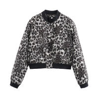BUNO-Chaqueta Bomber de manga larga de Color liso para mujer, abrigo Vintage con cremallera a la moda, Tops, chaquetas básicas holgadas elegantes para mujer - details 11