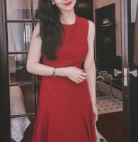 Luz de compromiso de lujo, vestido tostado de regreso a casa de nicho, novia 2025 nuevo vestido rojo de alta gama - details 5
