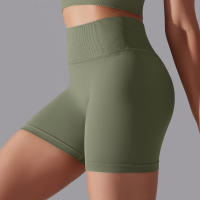 Pantalones cortos deportivos de secado rápido para mujer, glúteos, sin costuras, para ciclismo cómodo y entrenamiento de gimnasio - details 5