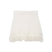 Estilo nueva chaqueta de ropa de mujer falda de punto a cuadros decorada con borlas - details 6