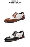Vestido informal de cuero PU para hombre de alta calidad y zapatos formales Oxford de moda, estilo de oficina de negocios suave y cómodo - details 11