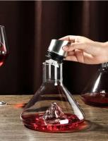 Botellas de vino espesadas de vidrio hechas a mano para el hogar, iceberg en cascada rápida, accesorios de bar - details 2