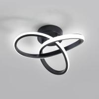 Clover Plafón LED Aluminio Goeco Negro 40*12cm Regulación Continua con Mando a Distancia 36W 220V - details 1