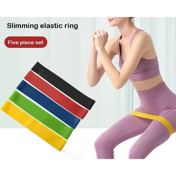 5Pcs Training Fitness Rubber Resistance Bands Yoga Crossfit Workout Equipment - 1