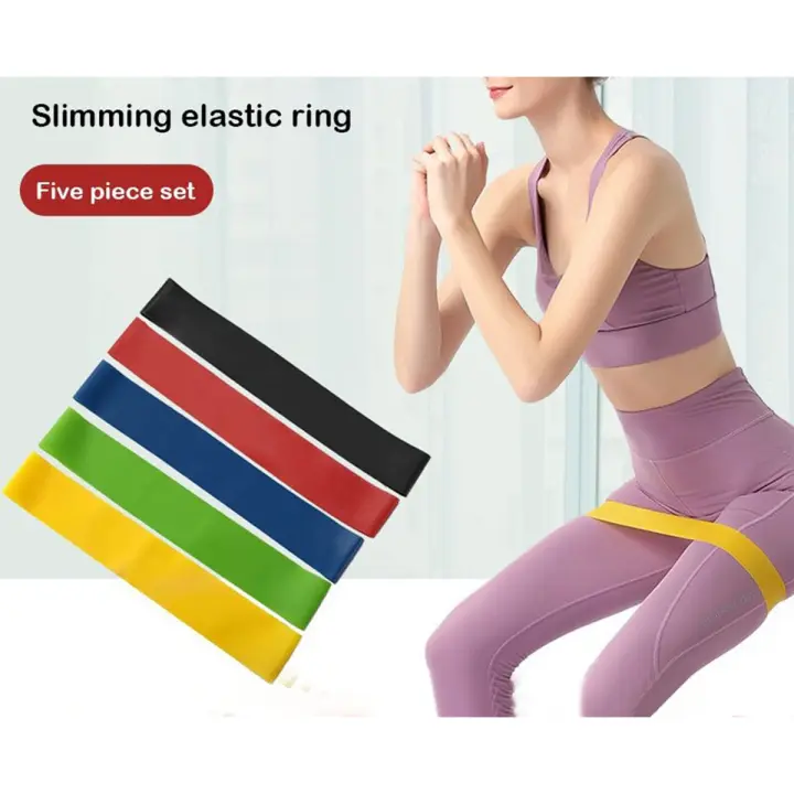 5Pcs Training Fitness Rubber Resistance Bands Yoga Crossfit Workout Equipment - 1