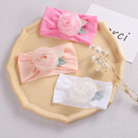 Diadema De Encaje Con Flor Para Bebés Niñas Hecha De Nylon Estilo Diario Accesorio De Cabello Para Niños Regalo De Fiestas Y Fotografía - details 1