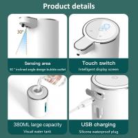 Dispensador automático de jabón de espuma, lavador de manos inteligente para baño con carga USB ABS, 380ML - details 7