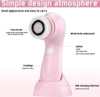 Cepillo de limpieza Facial, depurador Facial, dispositivo limpiador giratorio exfoliante eléctrico, masaje de limpieza profunda impermeable, elimina puntos negros - details 10