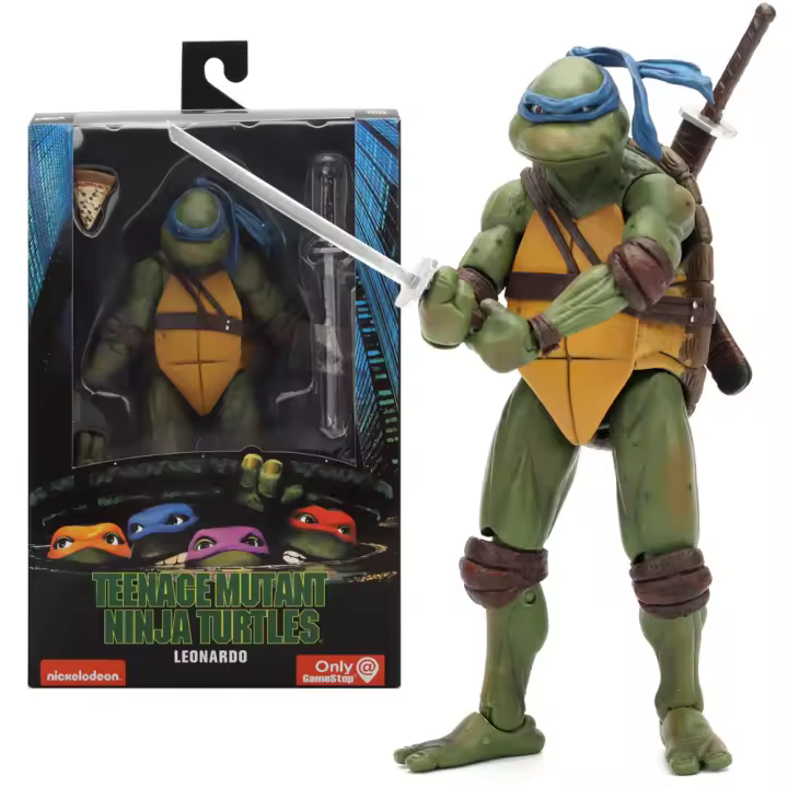 Figura de Acción de Tortugas Ninjas Adolescentes NECA Edición de Película Móvil - 1