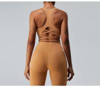 Conjunto de Yoga Sin Costuras de Alta Elasticidad para Mujeres 2pcs Pantalones de Yoga de Cintura Alta Traje de Gimnasio Fitness Ropa de Entrenamiento para Niñas - details 2