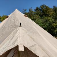 Carpa grande 300D de 4 metros Oxford, impermeable, con protección solar, para camping, tipo yurta, especial para exteriores, duradera y transpirable - details 7